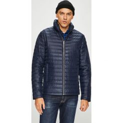 Calvin Klein Jeans - Kurtka puchowa. Niebieskie płaszcze męskie Calvin Klein Jeans, m, bez wzorów, z poliesteru, krótkie, z kapturem. W wyprzedaży za 499,90 zł.