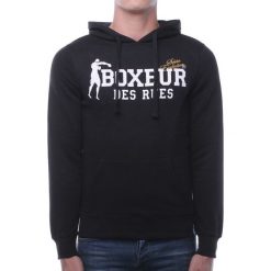 Bluzy męskie: BOXEUR Bluza męska czarna r.XXL (BXE-4791F)