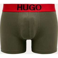 Hugo - Bokserki. Czarne bokserki męskie HUGO, s, z nadrukiem, z elastanu. Za 139,90 zł.