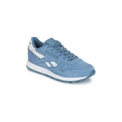 Buty Reebok Classic CLASSIC LEATHER. Niebieskie trampki i tenisówki damskie Reebok Classic, bez wzorów, bez zapięcia. Za 319,20 zł.