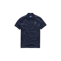Koszulki polo z krótkim rękawem G-Star Raw D08513 5864 DUNDA REGULAR. Niebieskie koszulki męskie G-Star RAW, s, bez wzorów, retro, z krótkim rękawem. Za 158,70 zł.