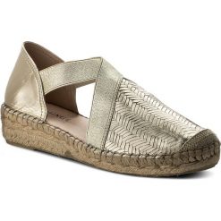 Espadryle EVA MINGE - Cambre 3M 18MJ1372398ES 611. Żółte espadryle damskie marki Eva Minge, ze skóry, na płaskiej podeszwie. W wyprzedaży za 199,00 zł.