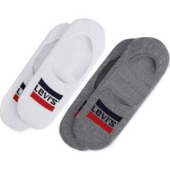 Zestaw 2 par stopek unisex LEVI'S - 993023001 062. Szare skarpetki damskie Levi's®, bez wzorów, z elastanu. Za 34,99 zł.