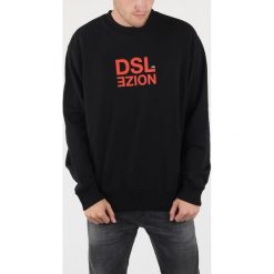 Diesel S-Bay-Xa Bluza Czarny. Czarne bluzy męskie Diesel, s, z nadrukiem, z bawełny, bez kołnierzyka, bez rękawów, bez kaptura. Za 567,95 zł.