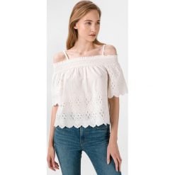 Pepe Jeans Luna Bluzka Biały. Białe bluzki damskie Pepe Jeans, s, bez wzorów, z bawełny, bez kołnierzyka, bez rękawów. Za 386,95 zł.