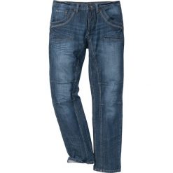 Dżinsy Regular Fit Straight bonprix ciemnoniebieski "stone used". Niebieskie jeansy męskie bonprix, m, bez wzorów, z jeansu. Za 59,99 zł.
