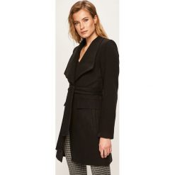Vero Moda - Płaszcz. Czarne kurtki damskie Vero Moda, s, w paski, z elastanu. W wyprzedaży za 129,90 zł.