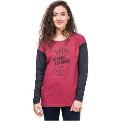 Horsefeathers Ladies T-Shirt Noe Rose sw693c (Rozmiar S). Czerwone t-shirty damskie marki Horsefeathers, s. W wyprzedaży za 54,00 zł.