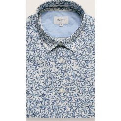 Pepe Jeans - Koszula Liam. Niebieskie koszule męskie Pepe Jeans, s, bez wzorów, z bawełny, klasyczne, z klasycznym kołnierzykiem, bez rękawów. Za 279,90 zł.
