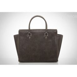 TORBA LINDO SZARA ISABEL. Szare torby na laptopa Felice, bez wzorów, ze skóry ekologicznej, eleganckie. Za 129,00 zł.