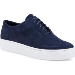 Sneakersy VAGABOND - Camille 4945-040-64 Dk Blue. Niebieskie półbuty damskie Vagabond, bez wzorów, ze skóry, bez obcasa, na płaskiej podeszwie, bez zapięcia. W wyprzedaży za 339,00 zł.