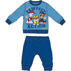 Disney By Arnetta Piżama Chłopięca Paw Patrol, 86, Niebieska. Niebieskie bielizna chłopięca Disney By Arnetta, z motywem z bajki, z bawełny, bez rękawów. Za 55,00 zł.