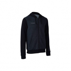 Bluza Z Kapturem Na Suwak Męska Do Koszykówki Dla Początkujących Szary/czarny. Szare bluzy męskie marki TARMAK, xl, bez wzorów, z elastanu, z kapturem, bez rękawów, z kapturem. Za 79,99 zł.