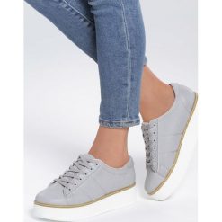 Szare Creepersy Cheetah. Szare półbuty damskie vices, bez wzorów, bez obcasa, bez zapięcia. Za 59,99 zł.