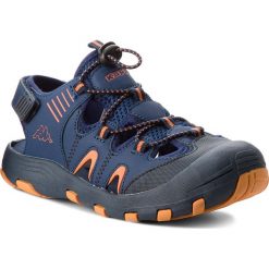 Sandały KAPPA - Taken T 260585T Navy/Orange 6744. Niebieskie sandały męskie Kappa, ze skóry ekologicznej, bez zapięcia. Za 139,00 zł.