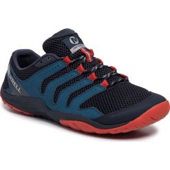 Buty MERRELL - Cross Glove J85761 Sailor/Bleu Fonce. Niebieskie buty sportowe męskie Merrell, ze skóry ekologicznej, bez zapięcia, do biegania. Za 299,00 zł.