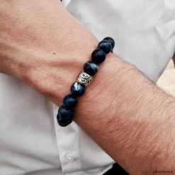 Bransoletka męska LE BLEU. Żółte bransoletki męskie marki Pakamera, z kryształem, złote. Za 190,00 zł.