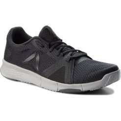Buty Reebok - Flexile CN1024 Coal/Blk/Alloy/Skull Grey. Szare buty sportowe męskie Reebok, z tworzywa sztucznego, bez zapięcia, na fitness i siłownię. W wyprzedaży za 189,00 zł.