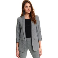Żakiet z rękawem 3/4. Czarne żakiety damskie Top Secret, bez wzorów, z jeansu. Za 179,99 zł.