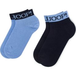 Zestaw 2 par niskich skarpet damskich JOOP! - Logo Sneaker 760.052-2 Aqua 6044. Niebieskie skarpetki damskie JOOP!, bez wzorów, z elastanu. Za 69,00 zł.