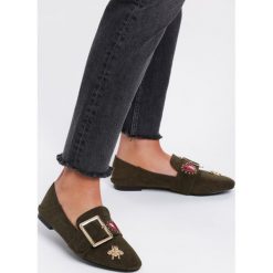 Khaki Mokasyny 24 Hours. Brązowe mokasyny damskie Renee. W wyprzedaży za 44,99 zł.