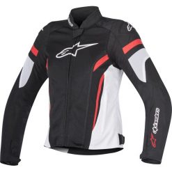 Kurtka tekstylia ALPINESTARS STELLA T-GP PLUS R V2 AIRFLOW kolor biały/czarny/czerwony, rozmiar M. Czerwone kurtki sportowe damskie Alpinestars, m, bez wzorów, z tkaniny, bez kaptura. Za 898,99 zł.
