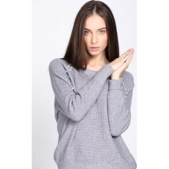 Szary Sweter Higher Than Reason. Szare bez kategorii Born2be, xl, ze splotem, z okrągłym kołnierzem. Za 44,99 zł.