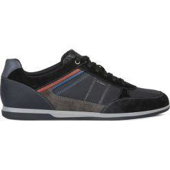 Geox Renan Tenisówki Czarny. Czarne trampki męskie Geox, ze skóry. Za 514,95 zł.