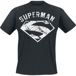 T-shirty męskie z nadrukiem: Superman Marmor Logo T-Shirt czarny
