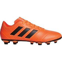 Buty piłkarskie adidas Nemeziz 18.4 FxG M DA9594. Pomarańczowe buty sportowe męskie Adidas, z materiału, bez zapięcia, do piłki nożnej. Za 269,00 zł.