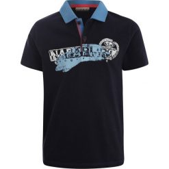 Napapijri ENI Koszulka polo blu marine. Niebieskie koszulki polo męskie Napapijri, z bawełny. Za 169,00 zł.