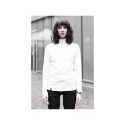 WHITE TURTLENECK. Białe bluzki damskie marki The Hive, s, bez wzorów, z bawełny, klasyczne, z golfem, bez rękawów. Za 109,00 zł.