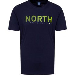 T-shirt NORTH SAILS. Niebieskie t-shirty męskie North Sails, z nadrukiem, z bawełny, z okrągłym kołnierzem, krótkie. Za 200,00 zł.