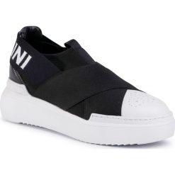 Sneakersy POLLINI - SA15094G0AT7000A Nero. Czarne półbuty damskie Pollini, ze skóry ekologicznej. W wyprzedaży za 529,00 zł.