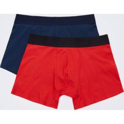 Bokserki 2 pack - Granatowy. Niebieskie bokserki męskie Sinsay, bez wzorów. Za 19,99 zł.