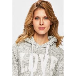 Haily's - Bluza. Szare bluzy damskie z kieszeniami marki Haily's, s, z nadrukiem, z bawełny, z kapturem. Za 119,90 zł.