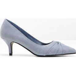 Czółenka bonprix niebiesko-szary. Niebieskie czółenka damskie bonprix. Za 109,99 zł.