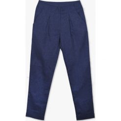 Lniane spodnie damskie Linen horizon granatowe. Niebieskie spodnie damskie Veva, s, ze lnu. Za 229,00 zł.