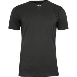 Grafitowy Bawełniany T-Shirt -PAKO JEANS- Męski, Krótki Rękaw, Dekolt w Serek z Guzikami, BASIC TSPJNSmGRAFITguzik. Szare koszulki męskie Pako Jeans, m, bez wzorów, z bawełny, casualowe, z dekoltem w serek, z krótkim rękawem, krótkie. Za 49,00 zł.