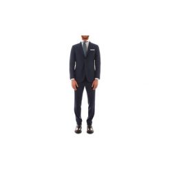 Garnitury Kiton UA89K02R1504000. Niebieskie garnitury męskie Kiton, bez wzorów. Za 10553,22 zł.