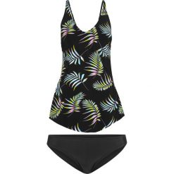 Tankini (2 części) bonprix czarno-jasnoróżowo-jasnoniebieski. Stroje kąpielowe damskie bonprix. Za 99,99 zł.