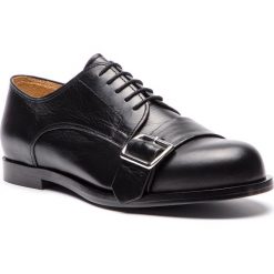 Półbuty JIL SANDER NAVY - JN31056A Nero 999. Czarne półbuty damskie skórzane marki Jil Sander Navy, na płaskiej podeszwie. Za 1529,00 zł.