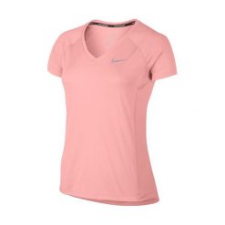 Nike Koszulka damska Dry Miler Top V-Neck różowa r. S (831528-808). Różowe bluzki damskie Nike, s. Za 104,67 zł.