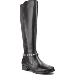 Oficerki CAPRICE - 9-25509-21 Black Nappa 022. Czarne buty zimowe damskie marki Caprice, ze skóry ekologicznej, przed kolano, na wysokim obcasie, na obcasie. W wyprzedaży za 429,00 zł.