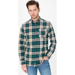 Jack & Jones Jeff Koszula Zielony. Zielone koszule męskie Jack & Jones, l, w kratkę, z bawełny, bez kołnierzyka, z długim rękawem. Za 131,95 zł.