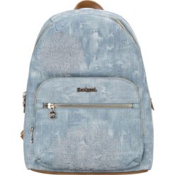 Desigual Atila Lima Plecak Niebieski. Niebieskie plecaki damskie Desigual, w paski, z materiału. Za 378,95 zł.