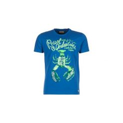 T-shirty z krótkim rękawem Petrol Industries DROCTOL. Niebieskie t-shirty męskie marki Petrol Industries, s, bez wzorów, bez kołnierzyka, krótkie. Za 87,20 zł.