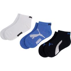Zestaw 3 par niskich skarpet unisex PUMA - 886451 Navy/White/Strong Blue 04. Niebieskie skarpetki damskie Puma, bez wzorów, z elastanu. Za 39,00 zł.