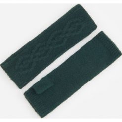 Rękawiczki mitenki - Khaki. Brązowe rękawiczki damskie Reserved, bez wzorów. Za 29,99 zł.