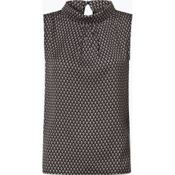 Taifun - Top damski, czarny. Czarne topy damskie Taifun, bez wzorów, z dżerseju, z wykładanym kołnierzem. Za 149,95 zł.